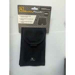 Buddy Pouch Mini+ Magnetic Storage Pouch Black Running Walking Phone Holder